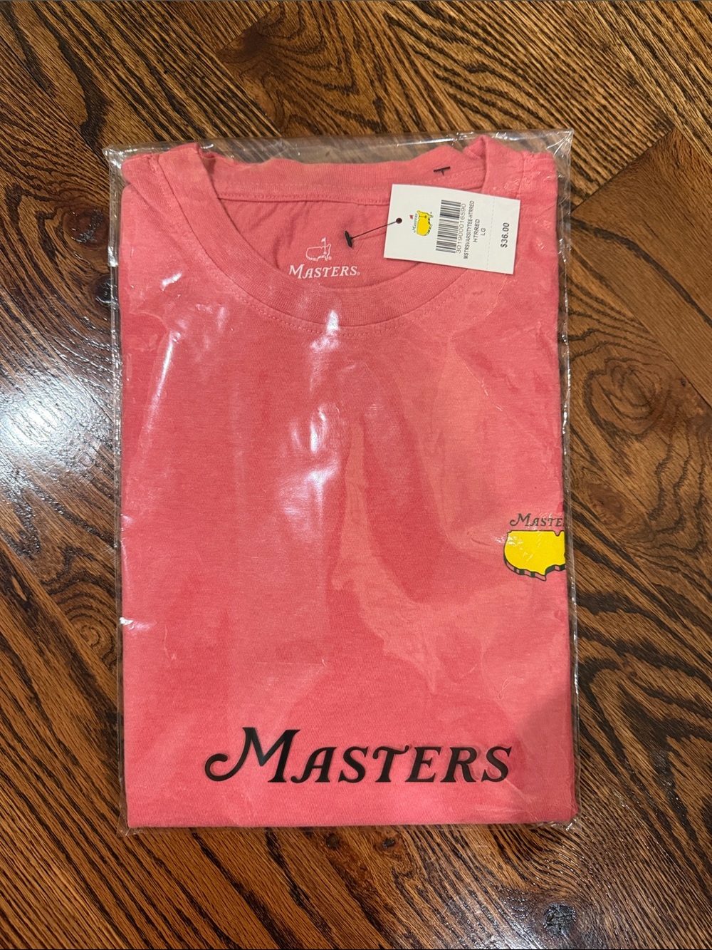 Masters Coral Short Sleeve Tee with Logo
